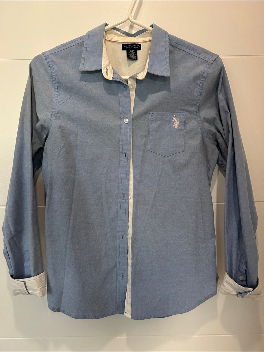 Women’s U.S. Polo Assn. Light Blue Button-Up Shirt